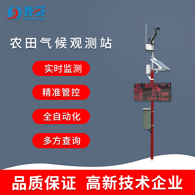 農(nóng)田氣候觀測站解決農(nóng)田土壤水分和農(nóng)田干旱的基礎監(jiān)測工作